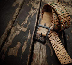 Handmade Genuine Leather Mens Belt Custom Cool Leather Men Black Belt for Men