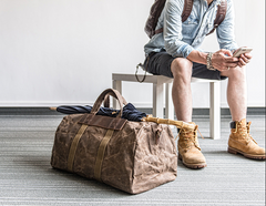 Canvas Mens Cool Weekender Bag Travel Bag Duffle Bags Overnight Bag Holdall Bag for men - iwalletsmen