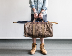 Canvas Mens Cool Weekender Bag Travel Bag Duffle Bags Overnight Bag Holdall Bag for men - iwalletsmen