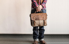 Canvas Mens Cool Messenger Bag iPad Bag Chest Bag Bike Bag Cycling Bag for men - iwalletsmen