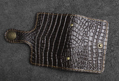 Handmade Leather Floral Mens Cool billfold Wallet Card Holder Small Card Slim Wallets for Men