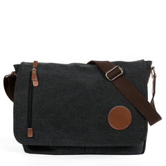 Cool Casual Canvas Womens Mens Side Bag 14'' Shoulder Bag Khaki Messenger Bag For Men - iwalletsmen