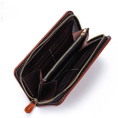 Handmade Leather Ganesha Mens Chain Biker Wallet Cool Leather Wallet With Chain Wallets for Men