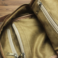 Cool Brown Mens Small Backpacks Vintage School Backpack Travel Backpack Bags for Men - iwalletsmen