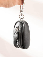 Black Leather Mens Small Car Key Wallets Brown Key Holder Car Key Pouch For Men - iwalletsmen