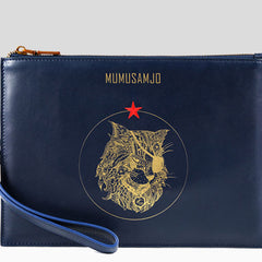 Handmade Leather Mens Clutch Cool Slim Wallet Zipper Clutch Wristlet Wallet for Men - iwalletsmen