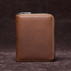 Brown Mens Leather Billfold Cards Wallets Zip Cards Wallet Card Wallet Lot of Cards Wallet for Men - iwalletsmen