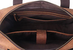 GENUINE LEATHER MENS COOL MESSENGER BAG BRIEFCASE WORK BAG BUSINESS BAG FOR MEN - iwalletsmen