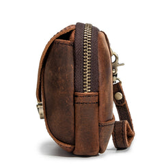Classy Brown Leather Mens Work Clutch Bag Wirstlet Clutch Mobile Phone Bag For Men - iwalletsmen
