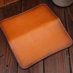 Handmade Leather Mens Clutch Wallet Cool Leather Wallet Long Phone Wallets for Men