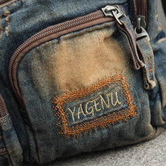 Womens Denim Crossbody Bag Denim Shoulder Bag Mens Jean Crossbody Bag Denim Messenger Bag