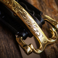 Handmade Genuine Leather Tooled Mens Belt Custom Cool Leather Men Black Belt for Men