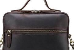 VINTAGE LEATHER MENS Camera Bag Small Cool SHOULDER BAG HANDBAG FOR MEN - iwalletsmen