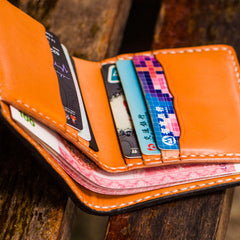 Handmade Leather Trucker Bag Mens billfold Wallet Cool Chain Wallet Biker Wallet for Men