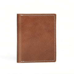 Casual Mens Black billfold Card License Wallet Brown Bifold Card Wallet Card Holder For Men - iwalletsmen