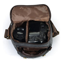 Mens Small Canvas Camera Messenger Bag Side Bag Camera Shoulder Bag for Men - iwalletsmen