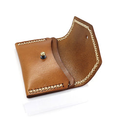 Vintage Leather Mens Card Wallet Change Wallet Coin Wallet Front Pocket Wallet for Men - iwalletsmen