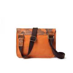 Fashionable Black Leather Mens Small Side Bag Messenger Bags Casual Shoulder Bags for Men - iwalletsmen