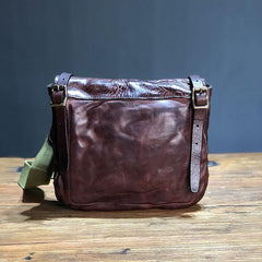 CASUAL BLACK LEATHER MEN'S 10 INCHES MIni Side Bag MESSENGER BAG BLACK POstman Bag Courier BAG FOR MEN - iwalletsmen