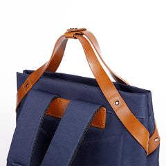 Cool Polyester Cloth PVC Men's Travel Backpack Large Briefcase Computer Handbag For Men - iwalletsmen