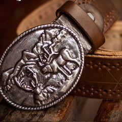 Handmade Genuine Leather Mens Belt Custom Cool Leather Men Black Belt for Men