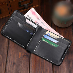 Handmade Leather Carp Mens billfold Wallet Cool Leather Wallet Slim Wallet for Men - iwalletsmen