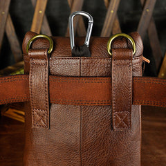 Cool Mens Leather Side Bag Belt Pouch Holster Belt Case Pack Waist Pouch for Men - iwalletsmen