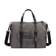 Fashion Canvas Leather Mens Weekender Bags Travel Bag Canvas Duffle Bag For Men - iwalletsmen