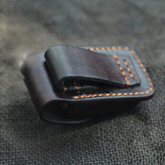 Cool Handmade Leather Mens Cartier Lighter Case Lighter Holder with Belt Loop For Men - iwalletsmen