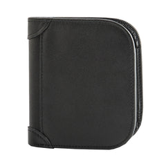 Black Leather Mens Slim Wallet Small Wallet Front Pocket Wallet Black Bifold Billfold Wallet billfold Wallet for Men - iwalletsmen