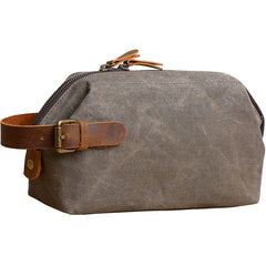 Large Canvas Mens Clutch Bag Zipper Wristlet Bag Phone Purse for Men - iwalletsmen