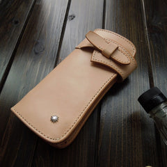 Handmade Leather Biker Wallet Mens Cool Chain Wallet Trucker Wallet with Chain