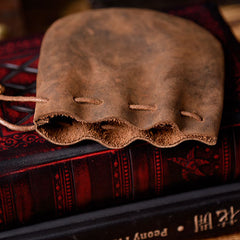 MINI Leather Drawstring Coin Pouch Medieval Pouch Medieval Coin Pouch Renaissance Costume Accessories LARP - iwalletsmen