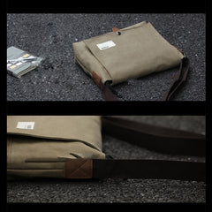 Cool Canvas Mens Student Shoulder Bag Side Bag Messenger Bag for Men - iwalletsmen