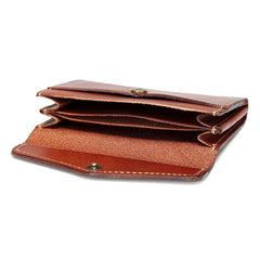 Leather Mens Card Wallet Front Pocket Wallets Cool Small Change Wallet for Men - iwalletsmen