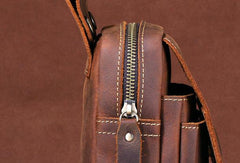 HANDMADE LEATHER MENS WAIST BAG HIP PACK BELT BAG FANNY PACK BUMBAG FOR MEN - iwalletsmen