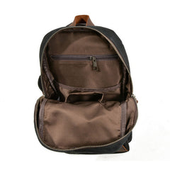 Cool Waxed Canvas Leather Mens Chest Bag Sling Bag One Shoulder Packs for men - iwalletsmen