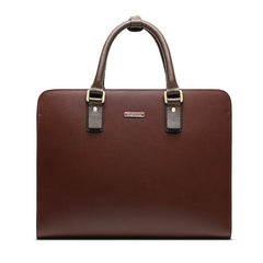 Genuine Leather Mens Cool Messenger Bag Briefcase Work Bag Business Bag Laptop Bag for men