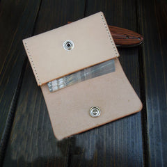Handmade Leather Mens Cool billfold Wallet Card Holder Small Card Slim Wallets for Men