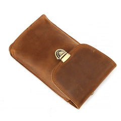 Cool Leather Men's Cell Phone Holsters Belt Pouch Belt Bag Waist Bag For Men - iwalletsmen