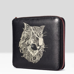 Handmade Leather Mens Cool Long Leather Wallet Bifold Clutch Wallet for Men - iwalletsmen