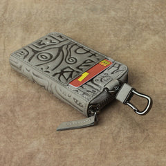 Cool Leather Aztec Designed Mens Car Key Key Wallet Small Key Holders for Men - iwalletsmen