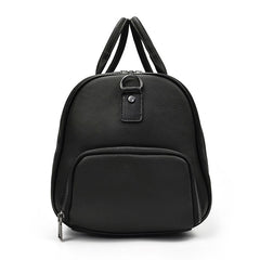 Cool Black Coffee Leather Men Barrel Overnight Bags Travel Bags Weekender Bags For Men - iwalletsmen