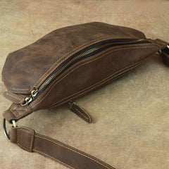 Cool LEATHER MENS FANNY PACK FOR MEN BUMBAG Vintage WAIST BAG for Men - iwalletsmen