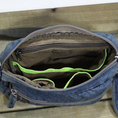 Blue Denim Mens Casual Side Bag Small Messenger Bags Jean Postman Bags Courier Bag For Men - iwalletsmen