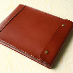 Handmade Mens Leather iPad Case Leather File Case Holder - iwalletsmen
