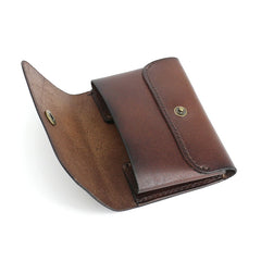 Leather Mens Front Pocket Wallet Small Wallets Card Wallet Change Wallet for Men - iwalletsmen