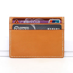 Leather Mens Card Wallet Card Holder Front Pocket Wallet Small Slim Wallet for Men - iwalletsmen