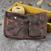 Brown Leather Bifold Wallets For Men Mens Wallet With Coin Pocket Male Wallet With Coin Pocket