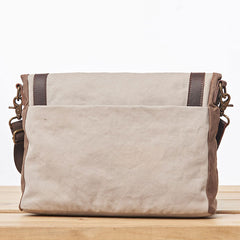 Mens Canvas Gray Cool Courier bag Messenger Bag Canvas Side Bag for Men - iwalletsmen